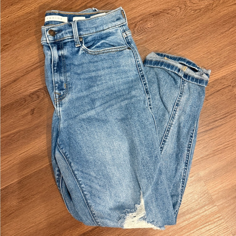 Eunina Straight Leg Mom Jeans - Size 7